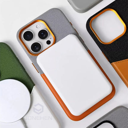 Magnetic Leather Card Holder Case for iPhone