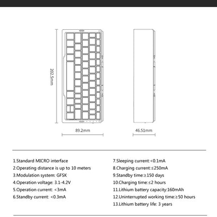 Mini Foldable Bluetooth Keyboard